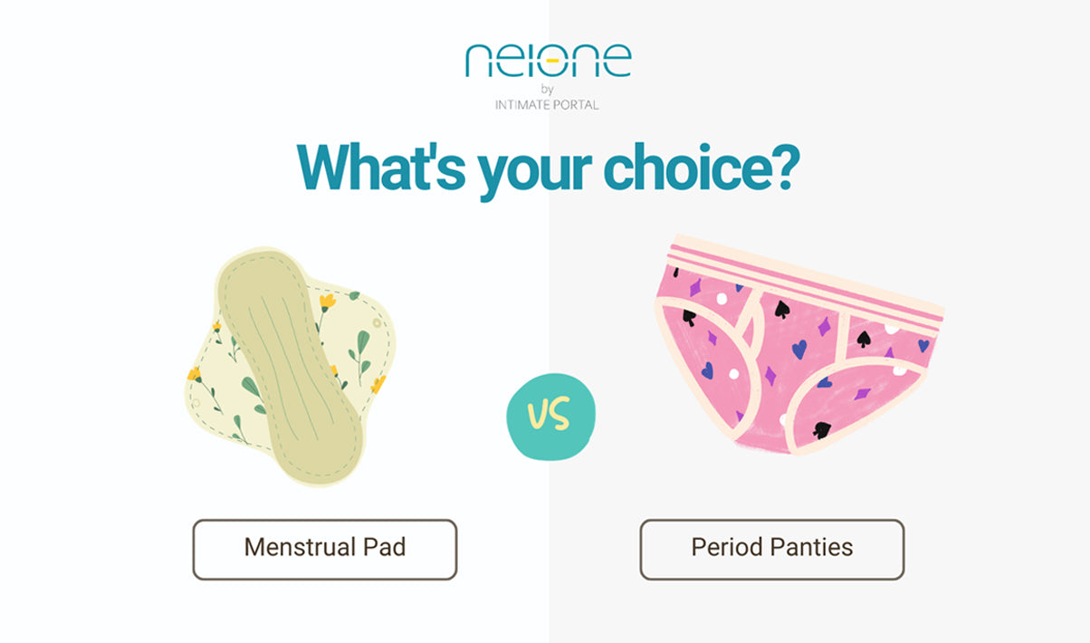pads in panties 🩲🌸 Period Panties vs Menstrual Pads: The Battle of Comfort! 🌈🤔 – Neione