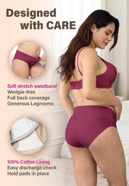 Fold Over Maternity Underwear Briefs