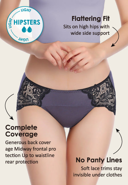 Neione Lace Menstrual Hipsters
