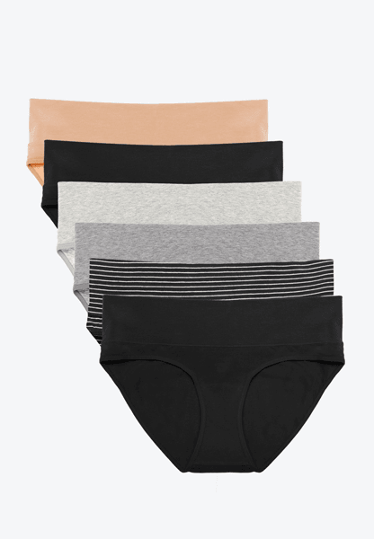 Fold Over Maternity Underwear Briefs
