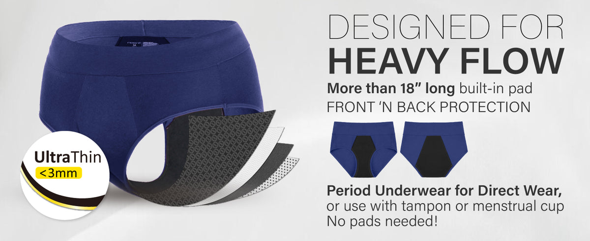 High Waist Cotton Period Full Briefs