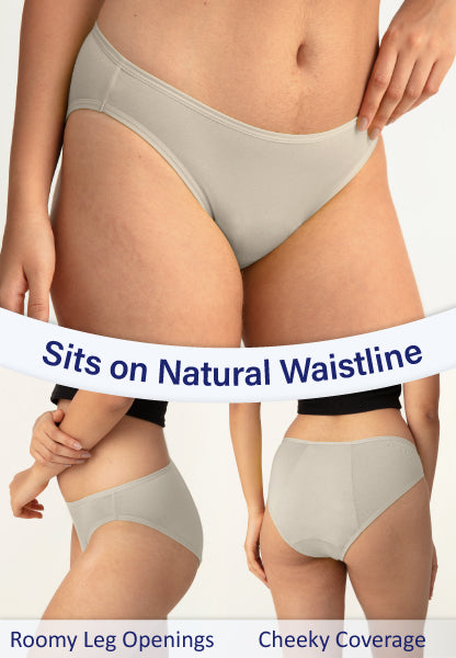 Neione grey period underwear bikini panties