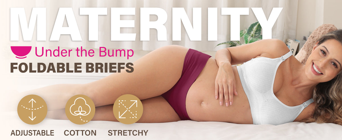 Fold Over Maternity Underwear Briefs