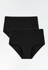 Neione high-waisted absorbent panties for heavy period and incontinence black color