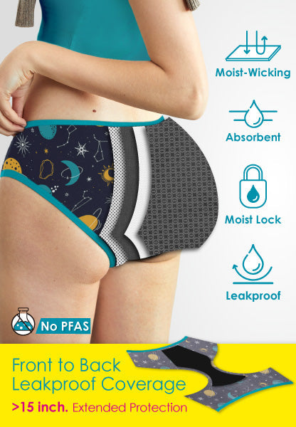 Neione leakproof period underwear for teen girls