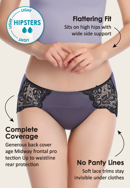 Period Panties For Stain Free Period, Hipster Fit, Leak Proof