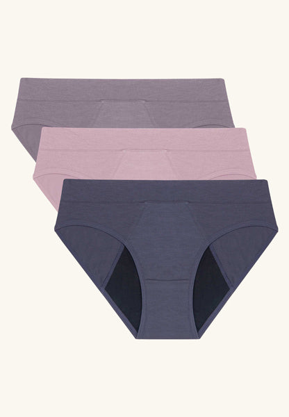 5pk Panties Double Layer Leak Proof Menstrual 100% Cotton Sanitary