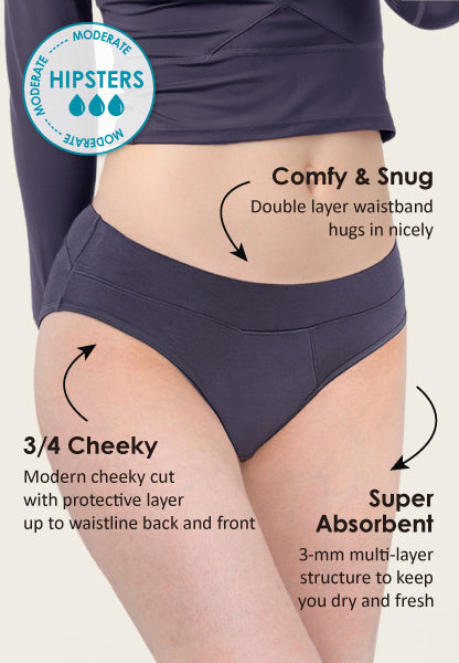 Absorbent Modal Hipster Period Underwear