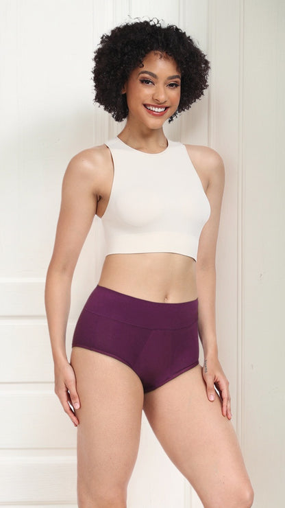 High Waist Cotton Period Full Briefs