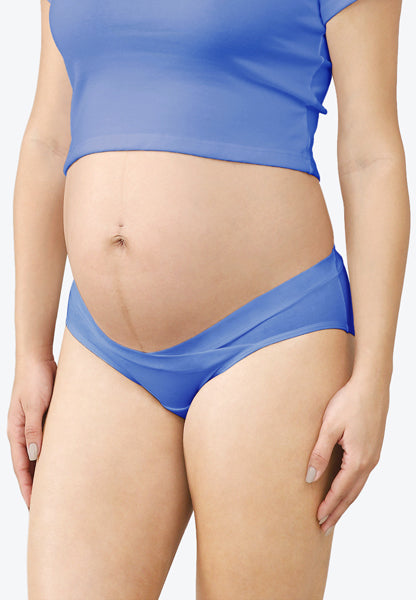 Intimate Portal cotton pregnancy bikini panties under bump