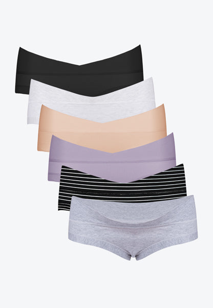 Maternity Underwear Under The Bump Pregnancy Postpartum Panties Womens  Cotton Briefs 3-pk Elements 2XL